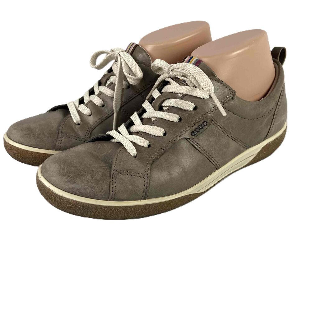 ECCO Womens Size EU 39 8 8.5 Chase Low Top Sneakers Taupe Lace Uop
